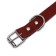 Collar of a single-layer leather, 45 x 2 cm, Osh 25-35 cm, brown