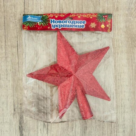 Tips "Star" shine 18.5x20 cm, red-1