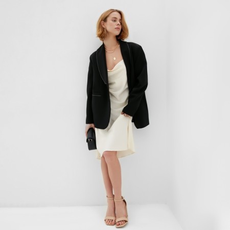 Women's dress mini minku: casual collection beige color, pr 46-1