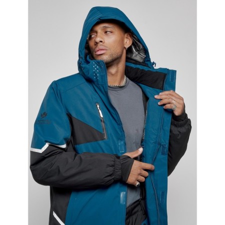 Ski costume male winter, size 50, blue color-13