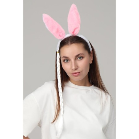 Set "Bunny", Clot on a hairpin, braid, rim, toy-3