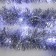 Garland "Mishura" 1 m dew, IP20, silver thread, 22 LED, 6 layers, D = 7 cm, glow white, CR2032X2