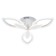 Ceiling light ESCADA, 10287/3LED. 1x50W, LED, 3920LM, 3500-6500KK, 610x610x115 mm, white color