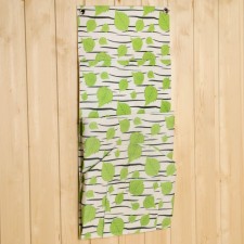 Wallwathered Organizer on eyelets 8 departments, Print Birch, 62x30 cm, felt