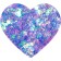 Face glitter Love Generation We Love Glitter, tone 05 violet-green, 1.8 g