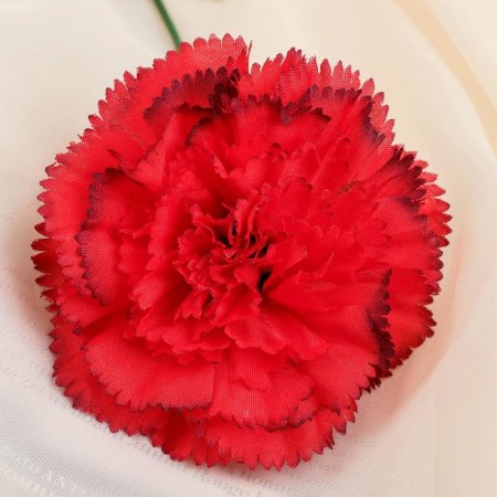 Artificial flowers "Red cloves with a edging" 40 cm d-8 cm-1