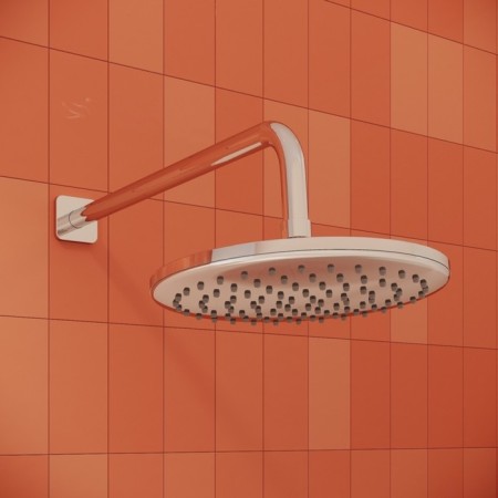 Hidden installation of IDDIS RAY RAYSB03I68, with a tropical shower, manual shower and pouring 10167-4