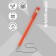 Gel pen Erichkrause G-Soft Stick Caribbean Sunset Node 0.38 mm, black ink, continuous line 500 m