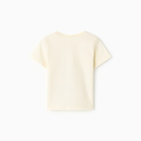 T-shirt for a girl, color is light beige, height 98 cm-3