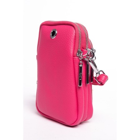 Cross-Body Bag, eco-leather, ludor pink, 11x5x19 cm-3
