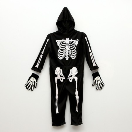 Carnival set "Terrible Skeletter": overalls, gloves, makeup, p. 104–116 cm-9