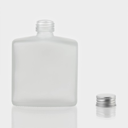 Glass bottle for sauces and oils with a metallic lid TAR, 200 ml, 8.7 × 4.1 × 11.2 cm-1