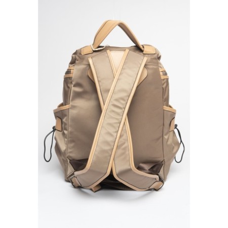 Women's backpack, textiles, ludor beige, 38x14x34 cm-2