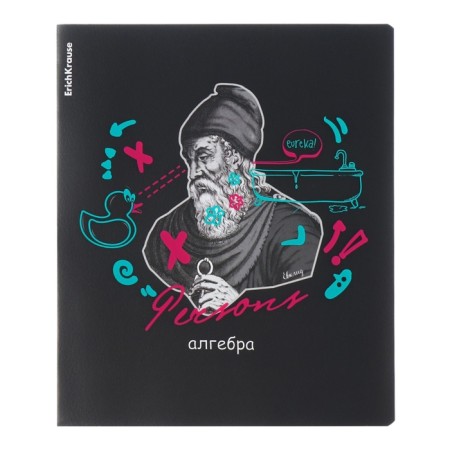 A set of subject notebooks of 48 sheets, 12 pieces, Erichkrause "Persons", plastic cover, coated cardboard, Bloc Offset 100%, info-block-13