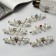 Hair hair clip "Butterfly" white hearts, 9 cm, mix