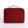 Cosmetic bag with lightning, burgundy color