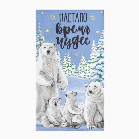A set of kitchen towels "Dolyana" Miracles Time 35x60cm-4pcs, 100% HL-7