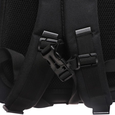 School backpack, 40 x 25 x 13 cm, Grizzly, ergonomic back, laptop department, black-7