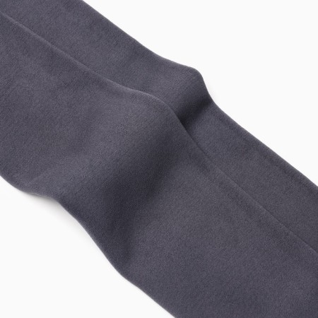 Pantyhose children's microfibers with fleece inside, gray color, height 122-134 cm (7-9 years)-1