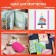Adhesive Washi tapes d/decor "pastel" 7 holler colors, 15 mm x 3 m (set 7pcs) rice paper