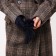 Gloves are female, dimensionless, without insulation, blue color