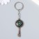 Metal keychain "Key with compass" 2.5x0.5x5.8 cm