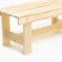 A bench (bench) wooden from linden 100 x 32 x 42 cm, without a back, for a bath and a summer residence, garden