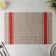Serving napkin on the table "Two stripes", 45 × 30 cm, red color