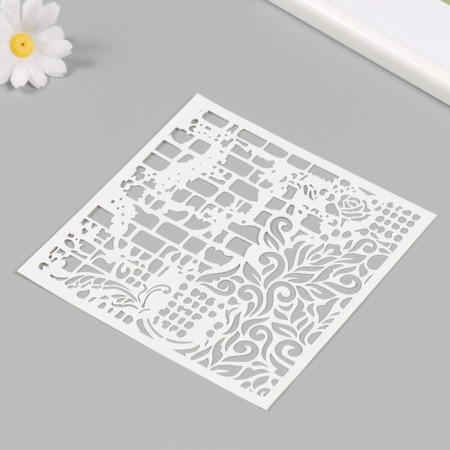 Plastic stencil "picture" 15x15 cm-1