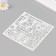 Plastic stencil "picture" 15x15 cm