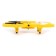 A quadrocopter radio -controlled Drone, backlight, works from the battery, yellow color