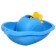 Soft boat, with a turntable, blue color