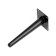 Furniture support Cappio OP07, h = 200mm, thick thickness 1.8, matte black color