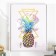 Decorative hooks 2 hooks "pineapple and geometry" 19x24 cm