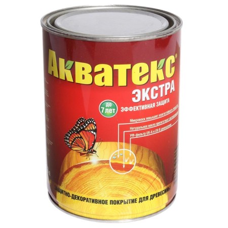 Protective texture coating for wood, nut, 0.8 liters