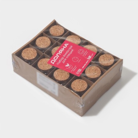 A set of glass jars for spices with a cork lid "Parfa", 200 ml, 7.3 × 7.2 cm, 12 pcs-6