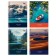 Note book A6, 120 sheets in a cage on the crest "Beautiful View", a solid cover, glossy lamination, mix