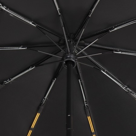 Automatic “plain” umbrella, with a flashlight, rotating pen, 3 additions, 10 spokes, r = 52 cm, black color is black-4