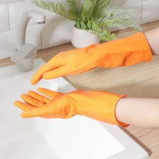 Gloves of household rubber shares, size m, 40 g, color mix