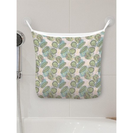 Organizer in a bath on suction cups "Tropical atmosphere", for storing toys and trifles, size 33x39 cm