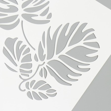 Stencil "Big leaves" 15x15 cm-2