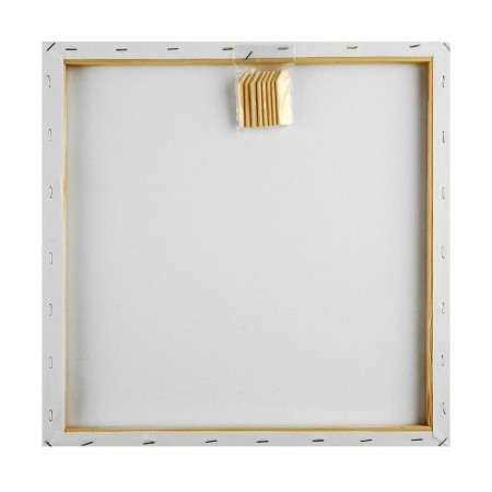 Canvas on the subframe, cotton 100%, 40 x 40 x 1.8 cm, acrylic soil, fine -grained, 280 g/m²-3