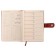 Organizer A5, 100 sheets in a ruler, PVC cover with a knife, brown