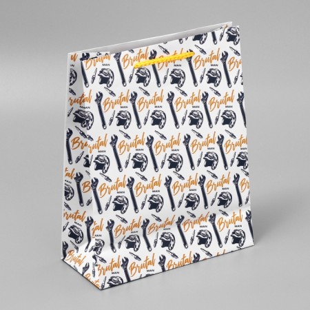 Gift laminated package, packaging, Brutal man, ms, 23 x 18 x 8 cm-4