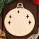 Set of Christmas tree pendants "Three Bears", 3pcs, 85mm