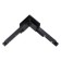 Connector L-shaped flum, black color