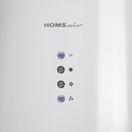 Kitchen hood Homsair Art 1050wl 35, 40 m2, 3 modes, white-4
