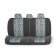 Autoshekhli university Autoprofi Comfort, COM-1105 Cyclone (M), velor, Jacquard polypropylene, a set of 11 objects, coloring "Cyclone"