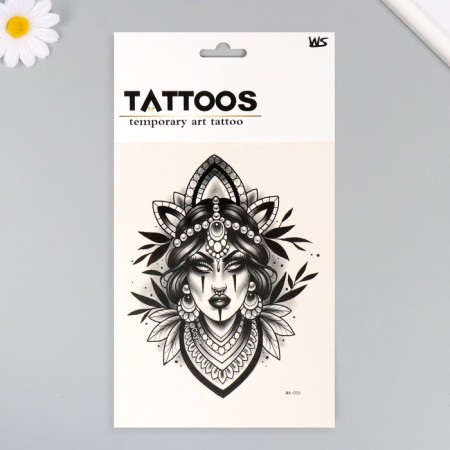 Tattoo on the body color "Emptiness inside" 26.1x14.6 cm