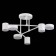 Ceiling EVOLUCE lamp. Sle201052-06. Nobel. 6x7 W, LED, 4000K, 3024 LM, 57x57x25 cm, white color